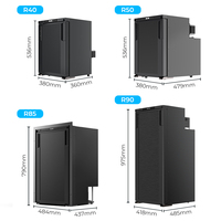 Compresor R40 de 12/24V CC para yate, barco, refrigerador marino para coche, crucero, congelador elegante, refrigerador vertical Alpicool RV