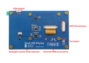 Pantalla LCD Táctil Capacitiva MIPI DSI de 5 Pulgadas IPS 800*480 para Orange Pi Raspberry Pi SBC, Suministro de Fábrica - Product Image 6