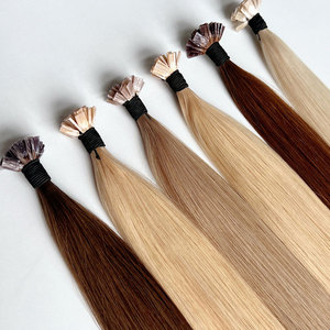 Extensiones de Cabello de Queratina con Doble Punta en U, Pelo Remy Natural Ruso, Color Rubio, Proveedor Al por Mayor - Product Image 6