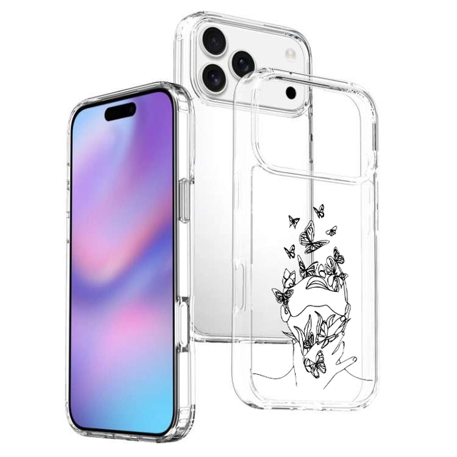 Custom Pattern Retro Art Abstract Geometric Lines Simple Stylish Clear Designer Printed TPU Phone Case for Apple iPhone 17 17pro