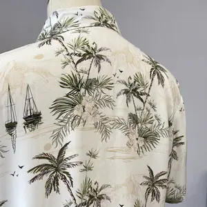 2024 Summer Wholesale High Quality Shirt For Men Quick Dry Printed Hawaiian Men's Short Sleeve Men's Shirt