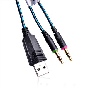 <span class=keywords><strong>Casque</strong></span> Gamer <span class=keywords><strong>Casque</strong></span> de jeu <span class=keywords><strong>Casque</strong></span> d'oreille avec micro Stéréo Bass Lumière LED pour jeu sur PC - Product Image 4