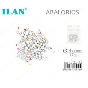 Perline con lettere ILAN 4x7mm circa 17g per la creazione di gioielli - Product Image 1