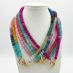 <span class=keywords><strong>Collana</strong></span> <span class=keywords><strong>con</strong></span> perline in cristallo naturale arcobaleno a forma di abaco, <span class=keywords><strong>con</strong></span> ciondolo a luna in diaspro rosso, ultimo design popolare <span class=keywords><strong>con</strong></span> pietre a forma di rondella effetto dopamina. - Product Image 5