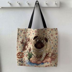 Euro-American Printed <b>Canvas</b> Lining European Tote Portable Fashion Mommy <b>Large</b> Capacity Hua Cheng <b>Bag</b> - Product Image 5