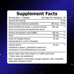 Hot Sale Nighttime Weight Management Capsules with Chromium Support Healthy Digestion Gut Microbiome Manage Weight Capsules - Product Image 2
