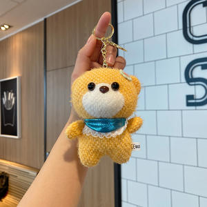 Ours en peluche très vendu pour porte-clés, ours en peluche super doux fait à la main, pendentif en peluche, poupées textiles avec du coton PP pour breloque de sac - Product Image 2