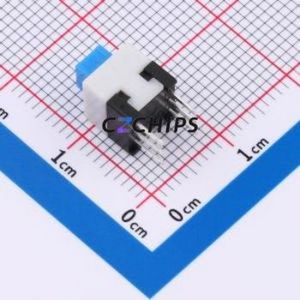 KFC707075-Z Push Button Switch DIP-6P,7x7mm Switch Double Pole Double Throw Self-Locking Square Button Through Hole - Product Image 2
