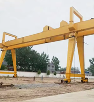 Grue portique à double poutre robuste Oulange, commande à distance, capacité 5-20 tonnes, hauteur de levage 10m, portée 5m, vente directe usine