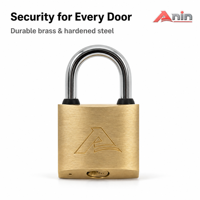 Cadenas rond en laiton, vente directe usine, 20-60mm, verrouillage à clé, double levier, étanche IP65, durable, 3 clés