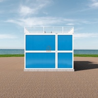 Maison conteneur préfabriquée portable à 4 chambres, démontable, à deux étages, en kit, pour dortoir et immeuble d'appartements