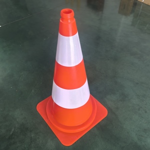 Reflektierender PVC-Kunststoff Straßenverkehrssicherheit Flexibler Kegel 75cm Straßenbau-Ausrüstung Kegel - Product Image 6