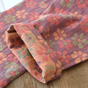 <span class=keywords><strong>Pigiama</strong></span> da <span class=keywords><strong>Donna</strong></span> Primavera-Autunno in Puro Cotone di Alta Qualità, Jacquard Tinto in Filo, Traspirante, Maniche Lunghe, Set Completo <span class=keywords><strong>XXL</strong></span> - Product Image 4