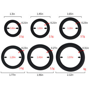 Sexbay abd nokta Amazon patlayıcı tıbbi silikon kilit horoz halka altı farklı boyutlarda yüksek elastikiyet erkekler kalıcı marka - Product Image 2