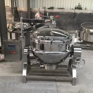 Mesin pembuat pemanas listrik otomatis Hongxin Mixer Losion mesin kosmetik pabrikan garis produksi sampo sabun
