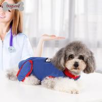 Costume de récupération en coton de luxe pour chats chiens automne été Style Simple motif solide T-Shirt manteau XS accessoires médicaux chirurgie