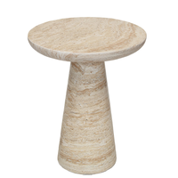 Table basse moderne en ciment magnésia durable au design nordique pour salon, hôtel, appartement, mobilier de maison