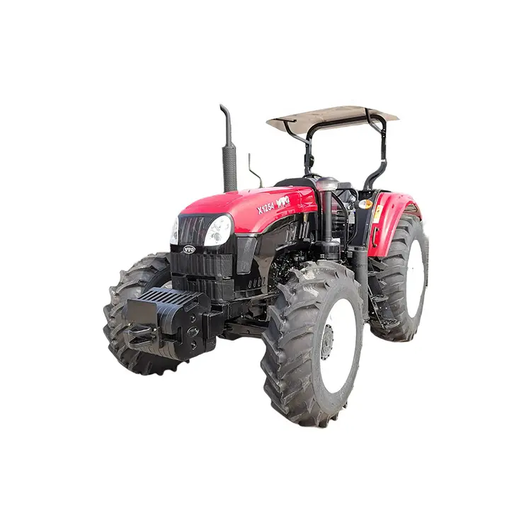 Rifornimento della fabbrica YTO X1254 agricolo 4 ruote che camminano fattoria e trattore da giardino 4x4 Diesel trattori agricoli ECE EPA