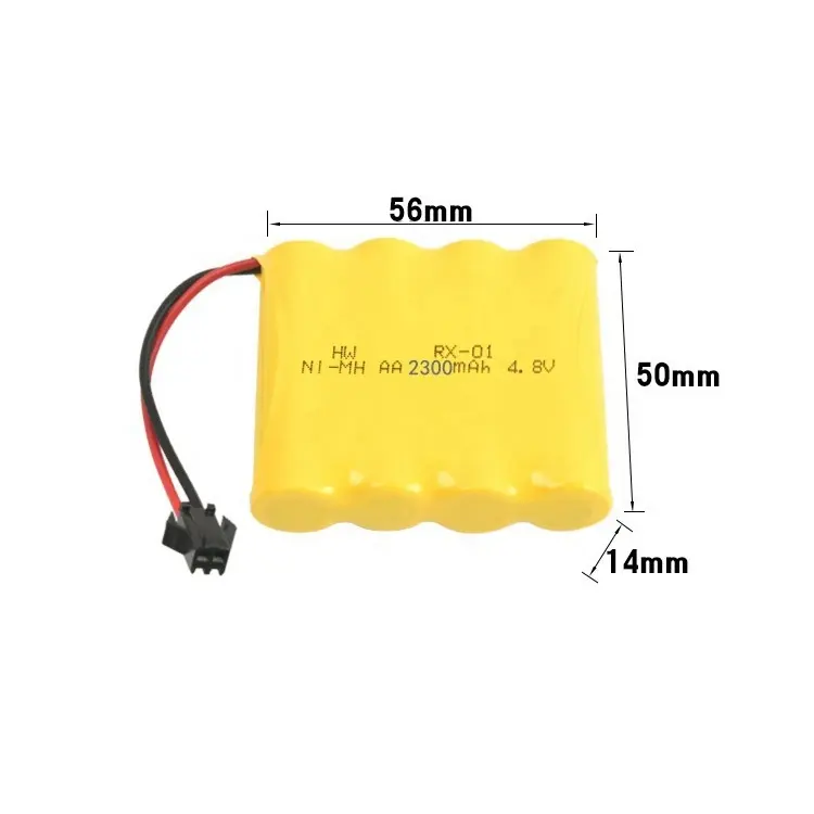 Rechargeable 4XAA Battery Pack Remote Control Toy Car Battery 4.8V 2300mAh Ni-CD Battery SM