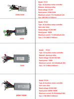Kit pengontrol Motor tanpa sikat DC, 250W-1000W pengontrol BLDC, rem Throttle, Kit konversi terbalik, aksesori Motor