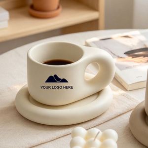 Wholesale Plain White Ceramic Coffee <b>Cup</b> and Saucer Christmas <b>Cups</b> and Saucer <b>Set</b> - Product Image 1