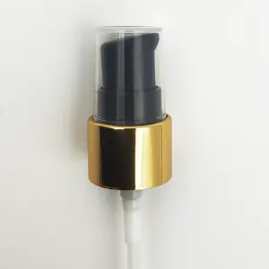Make Up Gold Aluminum Cream Pump Cosmetic 18mm 20mm 24/410 Lotion Pump Cap