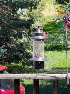 Mangeoires à oiseaux <span class=keywords><strong>anti</strong></span>-écureuils à gravité, en métal, pour l'extérieur, à suspendre - Product Image 2