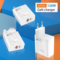 Nouveau 120W TYPE-C + QC3.0 Chargeur électrique à charge rapide 33W PD Adaptateur secteur