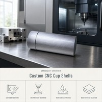 Cangkang Botol Vakum Stainless Steel CNC, Casing Botol Air Terisolasi Kustom, Casing Logam OEM untuk Cangkir
