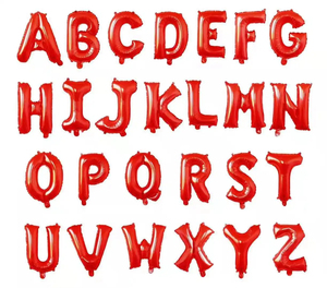 Gran oferta, decoración de fiesta de <span class=keywords><strong>cumpleaños</strong></span> de PVC barata, globo de papel de aluminio con letras del alfabeto - Product Image 3
