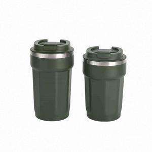 Taza de Café de Acero Inoxidable 304, Termo Portátil para Auto, Regalo de Oficina, Taza para Dos Bebidas - Product Image 3