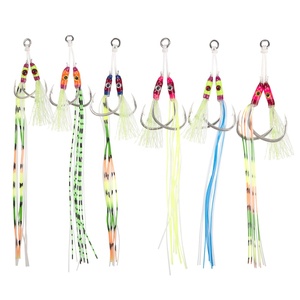 Prix bon marché nouveau hameçons jigging en acier au carbone double yeux danse jigging aide à la pêche hameçons pêche Jig grand crochet - Product Image 3
