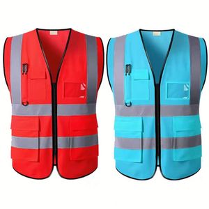 Gilet de sécurité durable et résistant à l'eau, gilet de sécurité réfléchissant, gilet de sécurité industriel, gilet de travail réfléchissant à motifs - Product Image 1