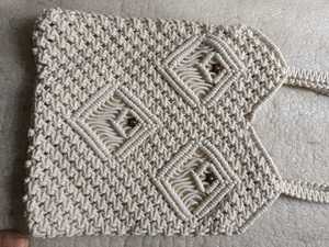 Bolso de Mano Casual de Macramé Bohemio, Bolso Tote Hecho a Mano con Dos Asas para la Playa, Viajes y Uso Diario para Mujer - Product Image 6