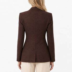 Blazers pour femmes, <span class=keywords><strong>veste</strong></span> cintrée formelle à un bouton, sur mesure, fabrication artisanale - Product Image 2