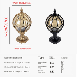 Lámpara de Pilar LED E27 Exterior Impermeable IP65 Patio Jardín Césped Luces Diseño moderno simple - Product Image 5