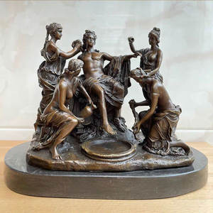 Statue d'Apollon en laiton, taille réelle, <span class=keywords><strong>sculpture</strong></span> de personnage mythologique grec européen - Product Image 1