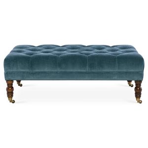 Elegante Taburete Otomano de Cuero con Cojines Suaves, Construcción Duradera y Uso Versátil, Ideal como Reposapiés y Asiento Adicional - Product Image 2