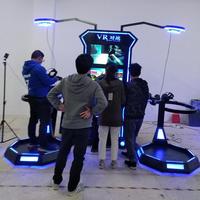 Máquina de Juego de Realidad Virtual Interactiva de Metal para Interiores, Multijugador Comercial para Parques Temáticos de Realidad Virtual, Simulador de Conducción 9D 6DOF para 2 Jugadores