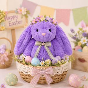 Lapin à longues oreilles de <span class=keywords><strong>dessin</strong></span> <span class=keywords><strong>animé</strong></span> 40 cm 16 pouces Cadeaux de Pâques Jouets en peluche en coton doux Plusieurs couleurs Emballage en vrac Remplissage en PP - Product Image 5