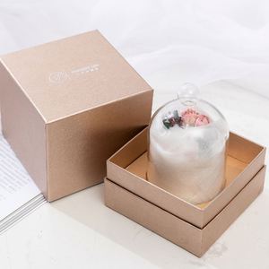 Scented Candle Gift <b>Box</b> with Tray Glass Cover Creative Scented Candle Gift - Product Image 1