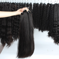 Fournisseurs en gros de mèches de cheveux humains vierges alignées sur les cuticules, qualité 12A 15A, cheveux vietnamiens lisses et doublement tirés