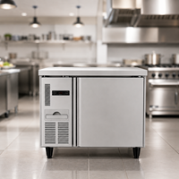 Équipement de cuisine commerciale, plan de travail en acier inoxydable à température unique, réfrigérateur, refroidisseur de comptoir à air, table de refroidissement