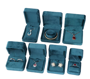 Wholesale PackBloom Luxury Velvet Square Snap <b>Jewelry</b> <b>Box</b> for <b>Necklaces</b> Bracelets Earrings Rings-Custom Logo Valentine's Day - Product Image 1
