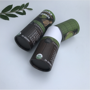 Emballages cylindriques pour cosmétiques, contenants personnalisés avec logo imprimé, tube en papier kraft rond à ouverture par pression - Product Image 2