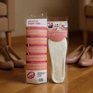 Plantillas Women's Lambswool Insoles 35-40 Size PU Flower Pattern Foot Care - Product Image 3