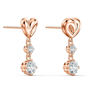 Orecchini Pendenti a Nodo di Cuore per Donne, Accessori di Moda Romantici per Uso Quotidiano - Product Image 3