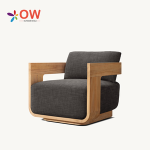 Conjunto de Sofá de Jardim em Teak de Alta Qualidade, Móveis Exteriores em Madeira de Teak, Conjunto de Sofá e Mesa de Café para Exterior - Product Image 3