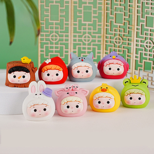Decorazioni Creative in Resina, Statuette di Personaggi Anime Carini, Ornamenti da Scrivania Trendy per Esposizioni, Scatole a Sorpresa Dipinte - Product Image 1
