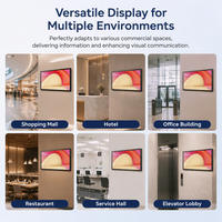 Écran d'affichage publicitaire Android haute résolution 1920*1080 IPS pour ascenseurs, 27 pouces, plastique, RK3566, Ethernet